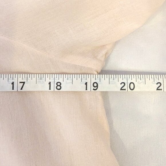 Anthropologie | Valentia Boho Embroidered Victorian Peasant Top Pale Pink | 6 - Picture 11 of 13